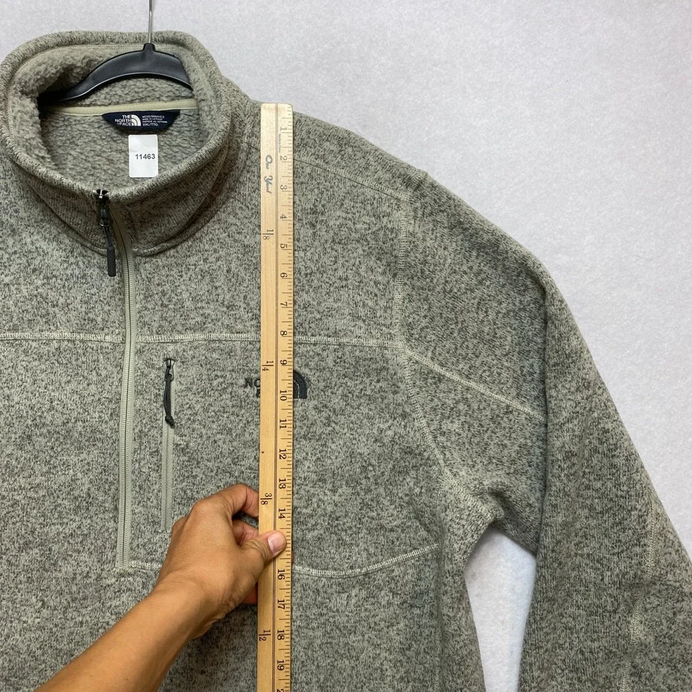 The North Face Gordon Lyons 1/4 Zip Pullover Mens XXL Gray Heather Fleece